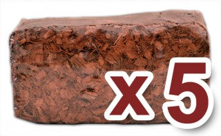 500g Coir Mulch Brick (5 Pack)