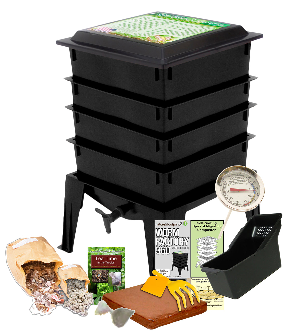Worm Compost Display Worm Composting Feeding System